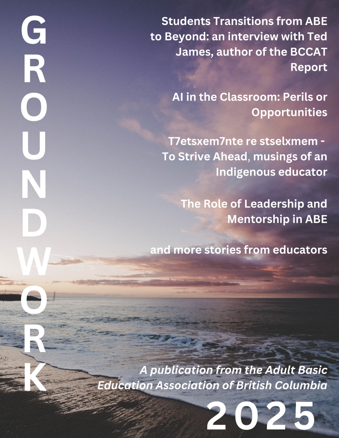 Cover image for Groundwork 2025: An ABEABC Publication